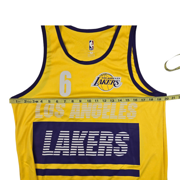 NBA Los Angeles Lakers Lebron James 6 Jersey Shorts Size Medium - Picture 6 of 9